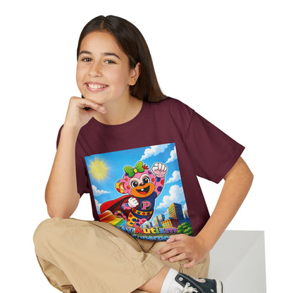 Panz™ Youth DryBlend® T-Shirt – "My Autism is My Superpower" Graphic | Smile Universe Collection