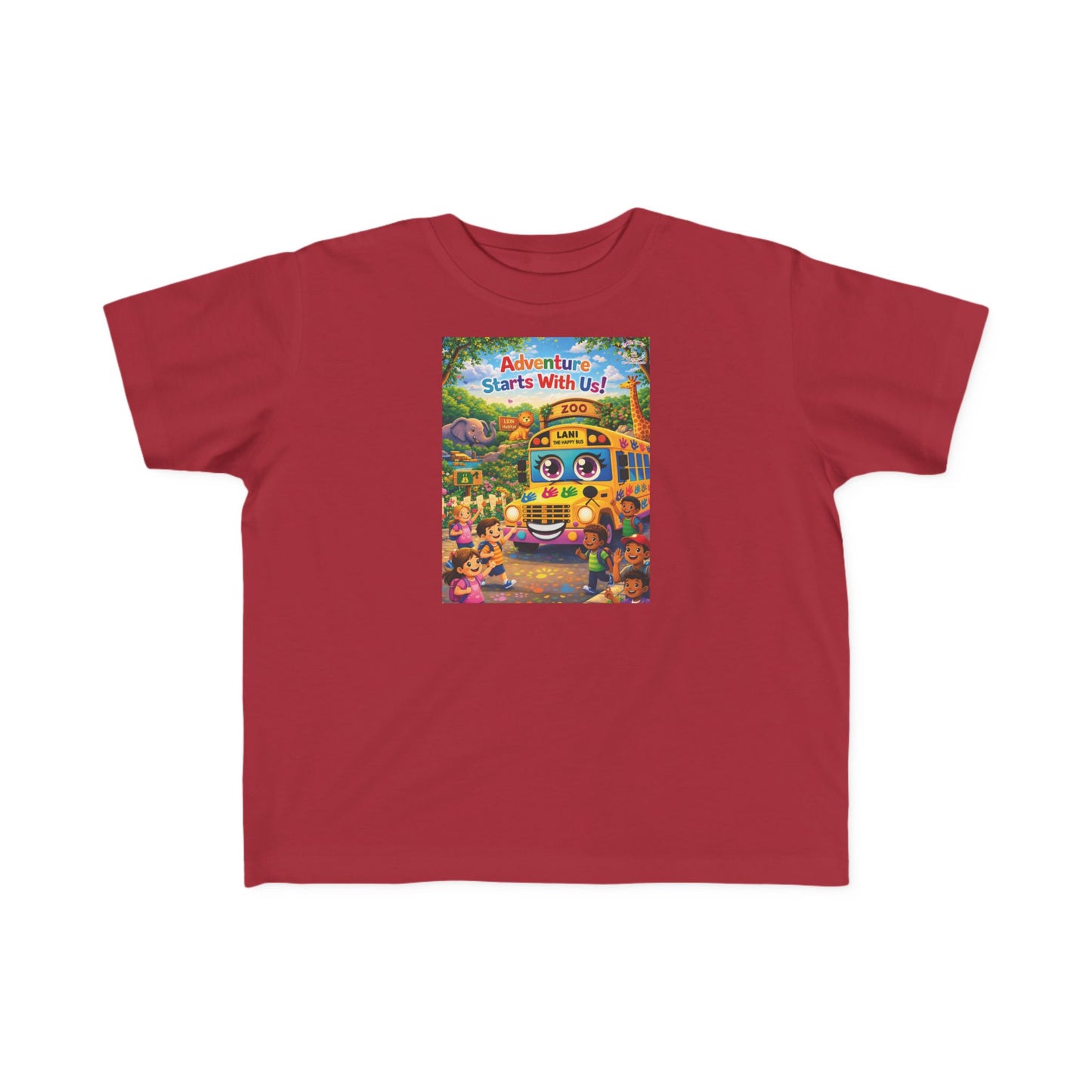 Lani™ Toddler's Fine Jersey Tee – "Adventure Starts With Us!" Graphic