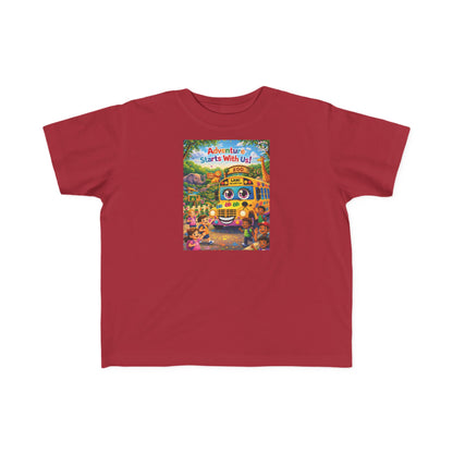 Lani™ Toddler's Fine Jersey Tee – "Adventure Starts With Us!" Graphic