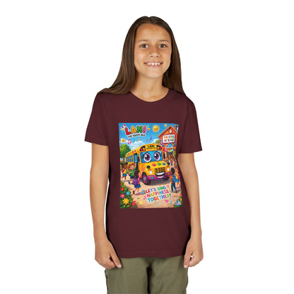 Lani™ Youth Short Sleeve Tee – "Let's Sing Happiness Together!" Graphic