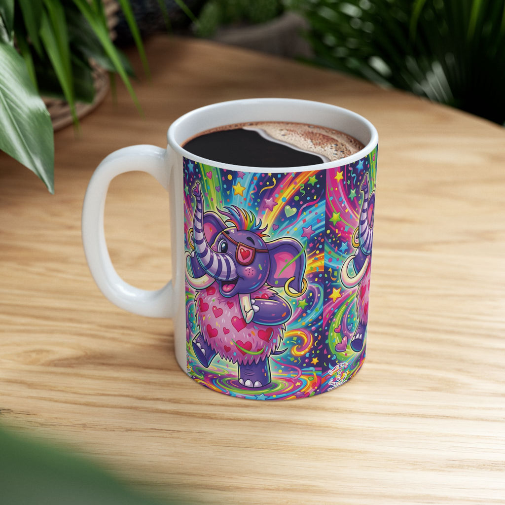 Piklez™ 11oz Ceramic Mug – "Born to Celebrate!" Graphic | Smile Universe Collection