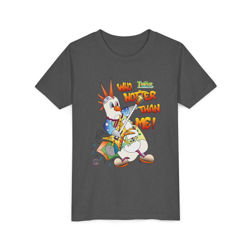 TuBz™ Rockstar Kids T-Shirt - "Who Hotter Than Me!" Graphic Tee | Smile Universe TuBz4Kidz Collection