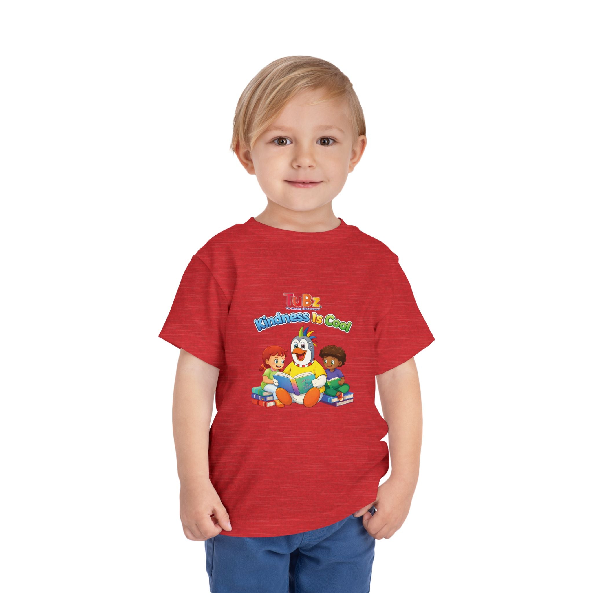 TuBz™ "Kindness Is Cool" Kids T-Shirt - Positive Message Graphic Tee | Smile Universe TuBz4Kidz