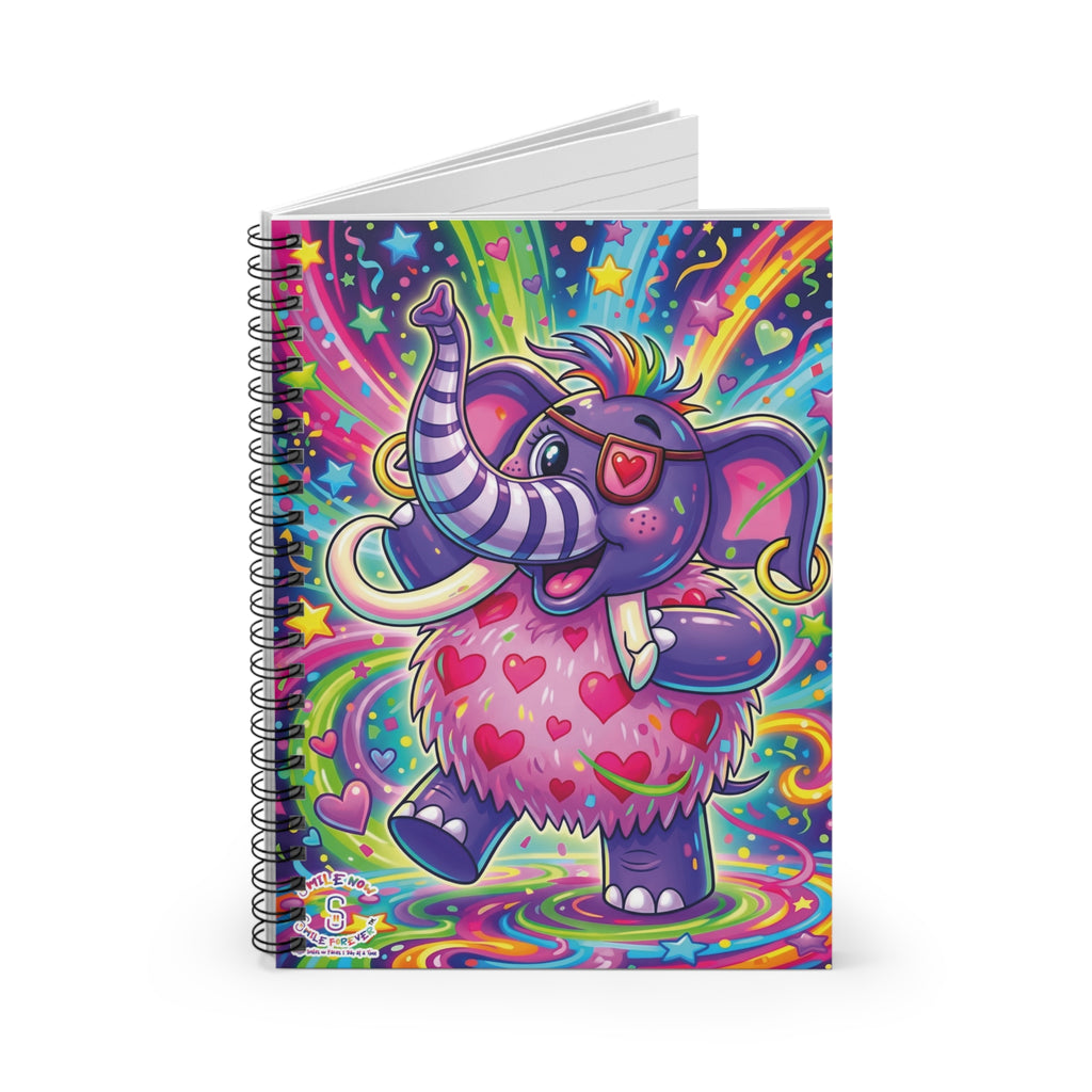 Piklez™ Spiral Notebook – Ruled Line | "Born to Celebrate!" Graphic | Smile Universe Collection