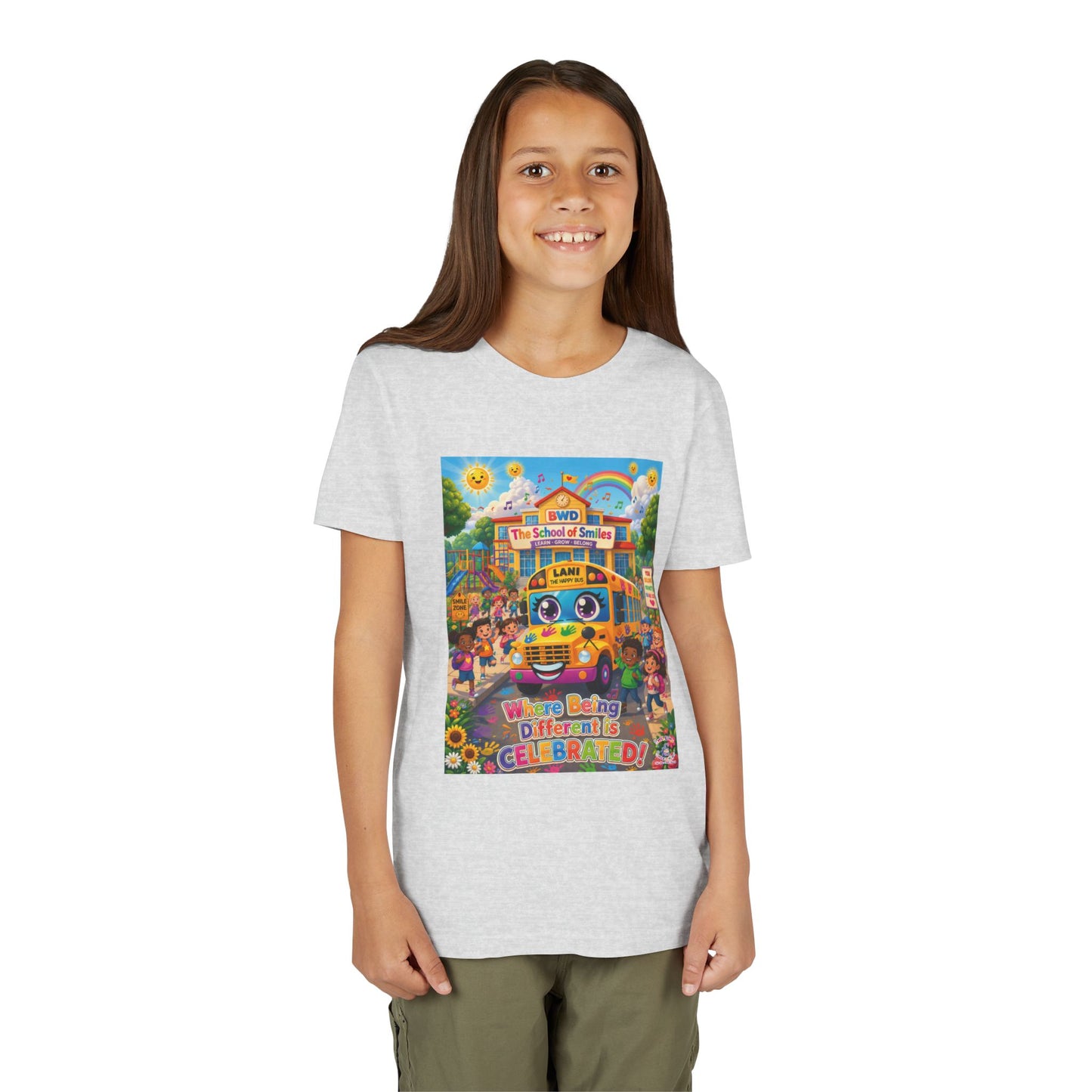 Lani™ Youth Short Sleeve Tee – "Where Being Different is CELEBRATED!" Graphic Shirt