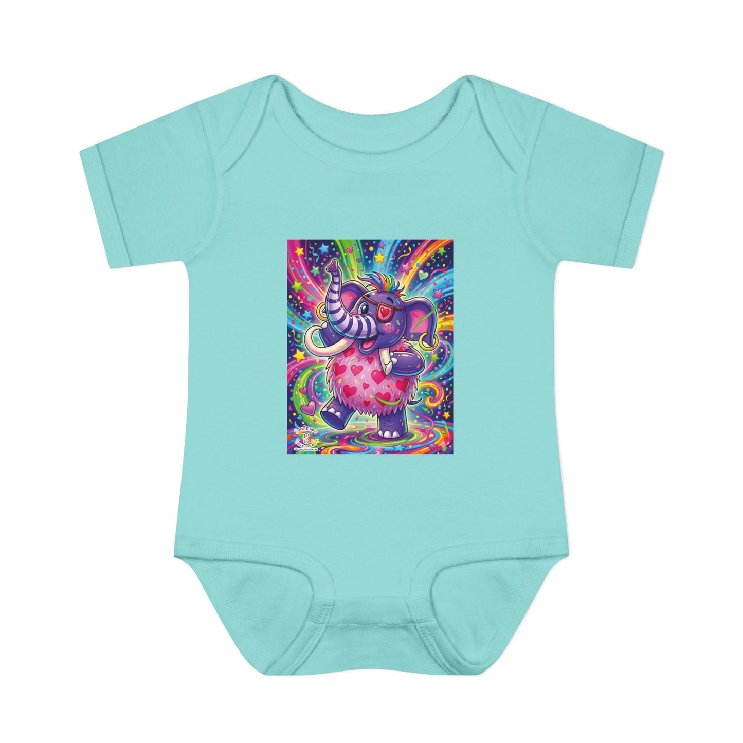 Piklez™ Infant Baby Rib Bodysuit – "Born to Celebrate!" Graphic | Smile Universe Collection