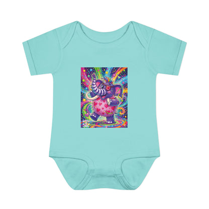 Piklez™ Infant Baby Rib Bodysuit – "Born to Celebrate!" Graphic | Smile Universe Collection