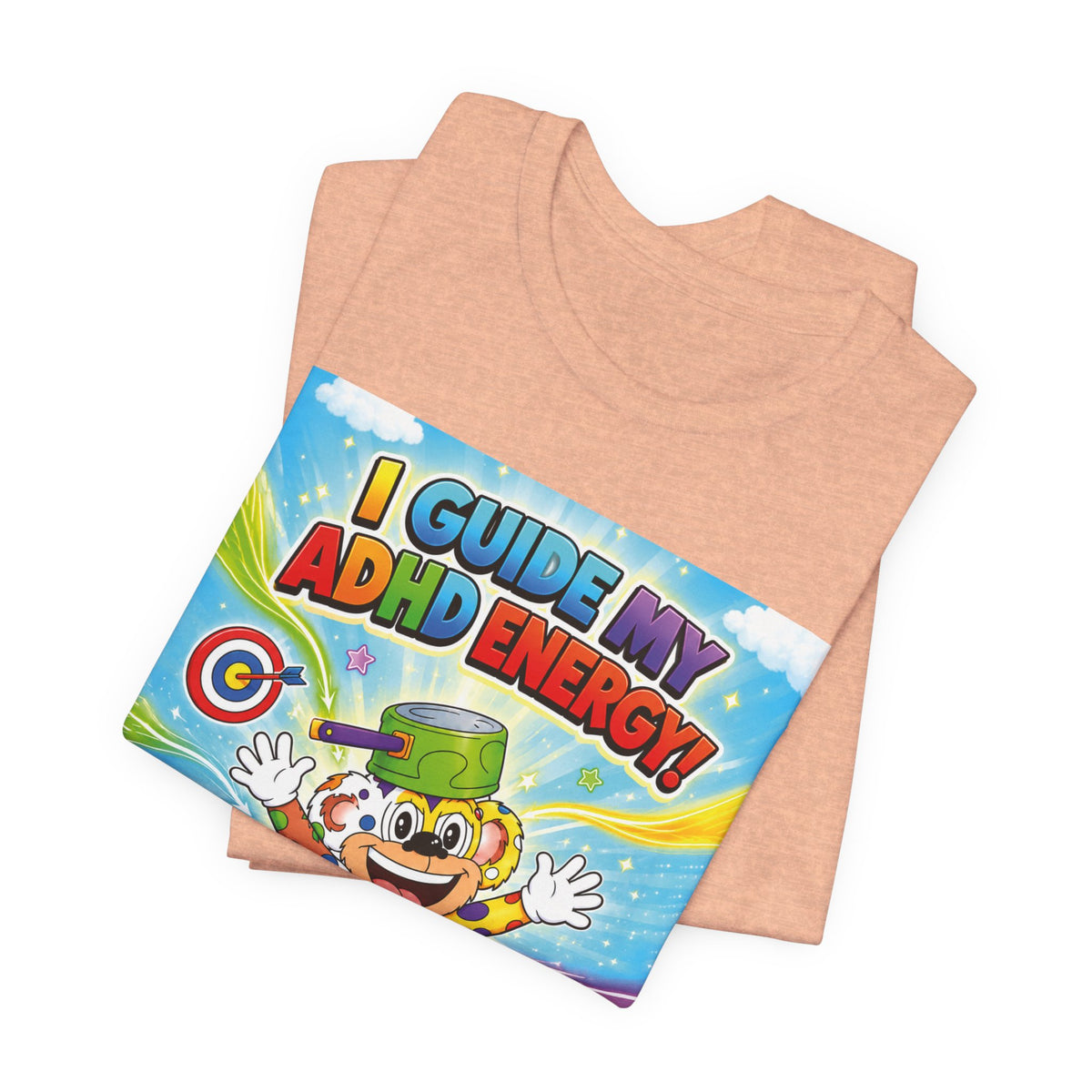 Potz™ Unisex Jersey Short Sleeve Tee – "I Guide My ADHD Energy!" Graphic Tee | Smile Universe Collection