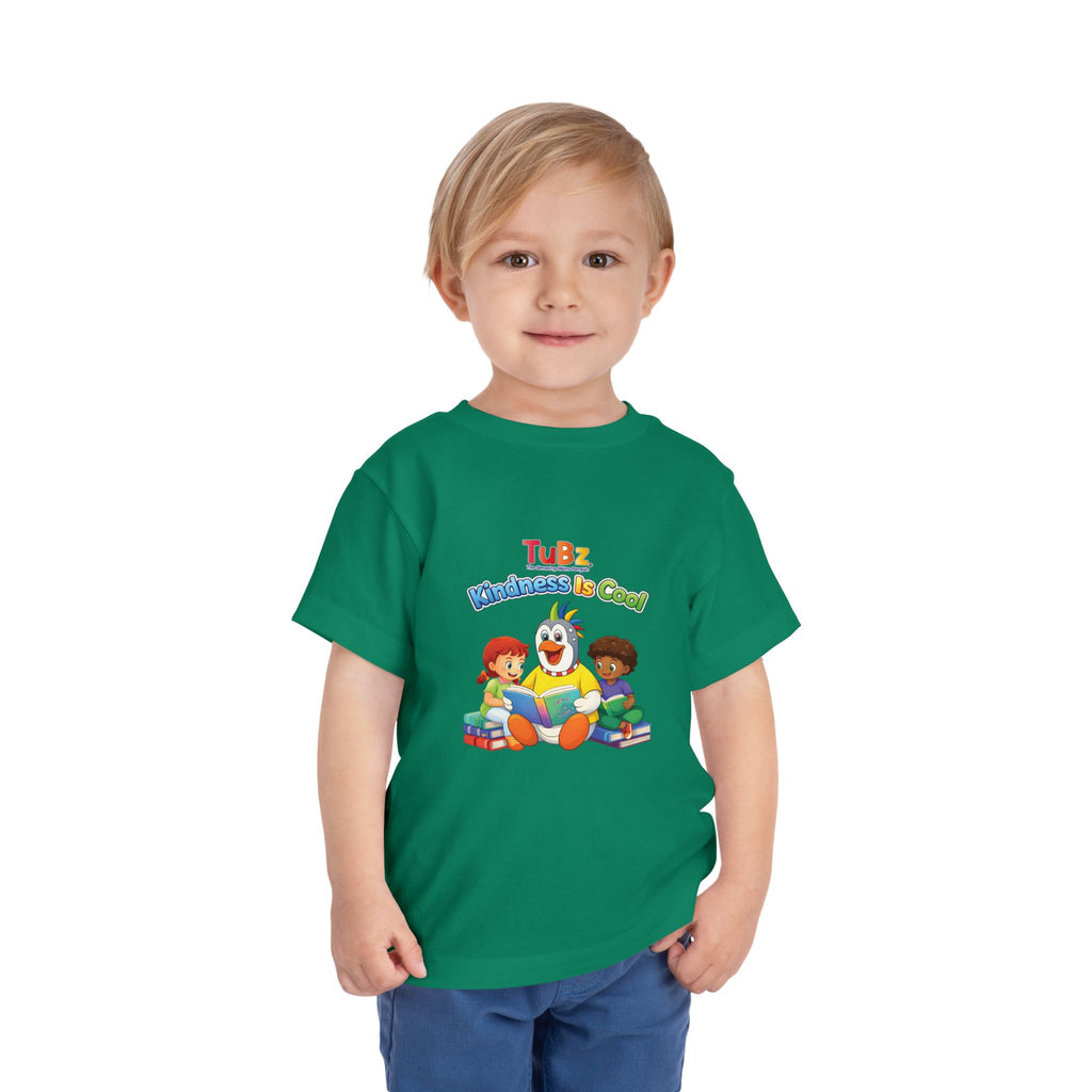 TuBz™ "Kindness Is Cool" Kids T-Shirt - Positive Message Graphic Tee | Smile Universe TuBz4Kidz