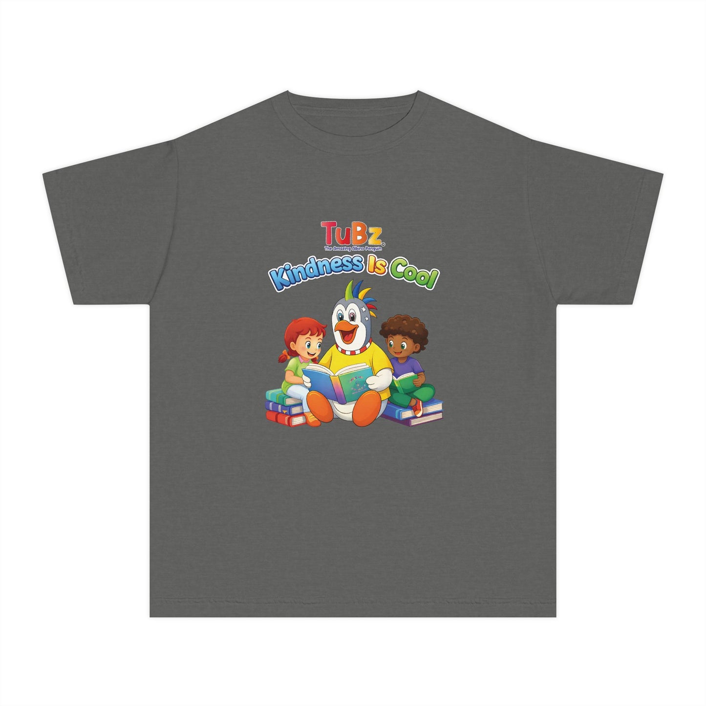 TuBz™ "Kindness Is Cool" Kids T-Shirt - Positive Message Graphic Tee | Smile Universe TuBz4Kidz