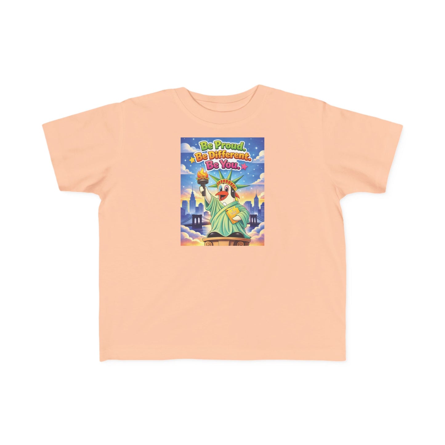 TuBz™ "Be Proud. Be Different. Be You." Kids T-Shirt - Inspirational Graphic Tee