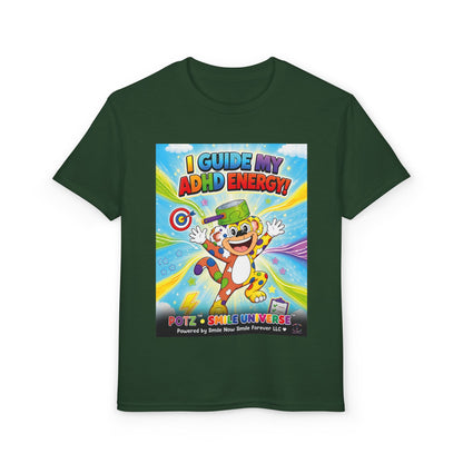 Potz™ Youth DryBlend® T-Shirt – "I Guide My ADHD Energy!" Graphic Tee | Smile Universe Collection
