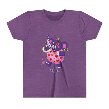 Piklez™ Youth Short Sleeve Tee – "Full of Love!" Graphic Shirt | Smile Universe Collection