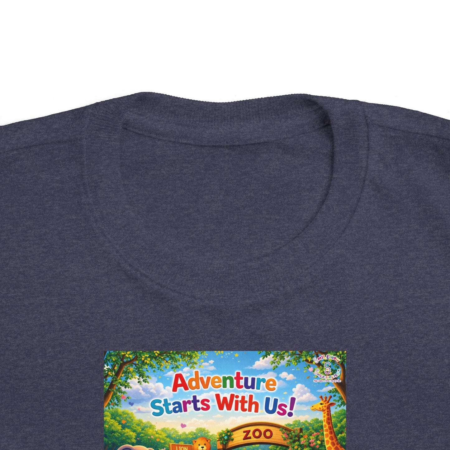 Lani™ Toddler's Fine Jersey Tee – "Adventure Starts With Us!" Graphic