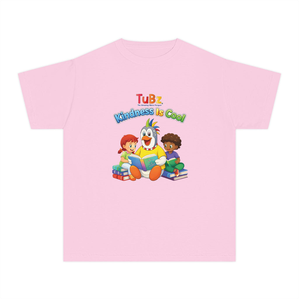 TuBz™ "Kindness Is Cool" Kids T-Shirt - Positive Message Graphic Tee | Smile Universe TuBz4Kidz
