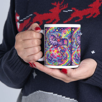 Piklez™ 11oz Ceramic Mug – "Magic Paint!" Graphic | Smile Universe Collection