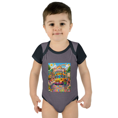 Lani™ Infant Baby Rib Bodysuit – "Where Being Different is CELEBRATED!" Graphic