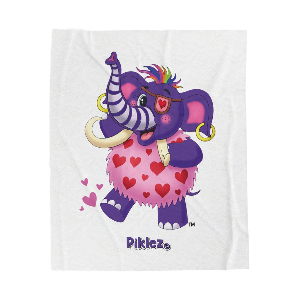 Piklez™ Velveteen Plush Blanket – "Full of Love!" Graphic | Smile Universe Collection