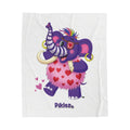 Piklez™ Velveteen Plush Blanket – "Full of Love!" Graphic | Smile Universe Collection
