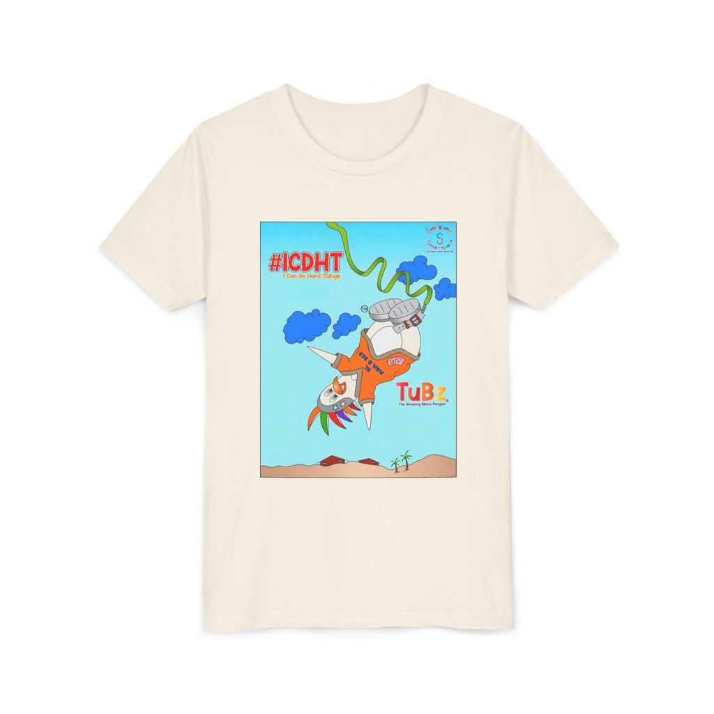 TuBz™ "I Can Do Hard Things" Youth T-Shirt - Motivational Kids Graphic Tee