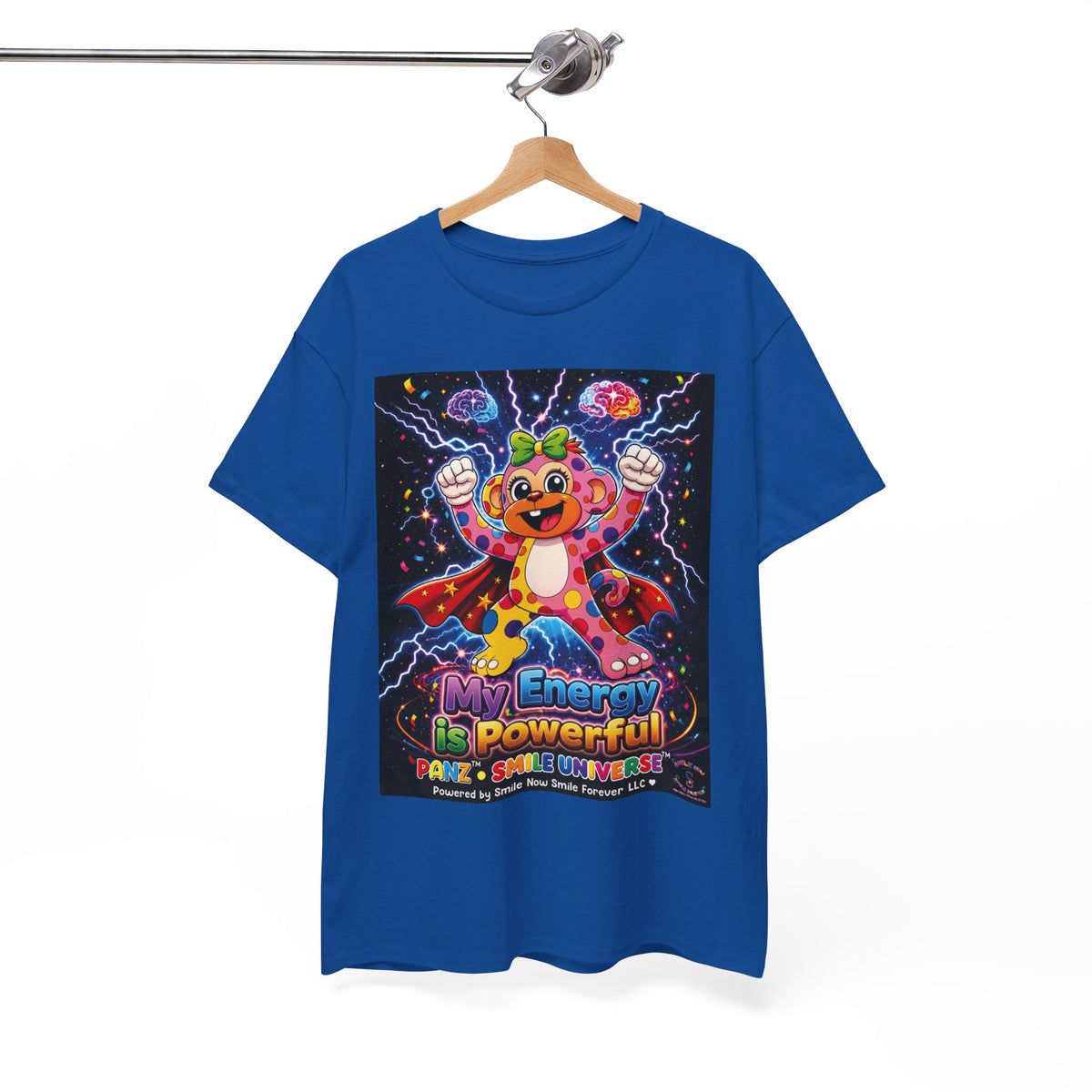 Panz™ Unisex Heavy Cotton™ Tee For Adult – "My Energy is Powerful" Graphic Tee | Smile Universe Collection