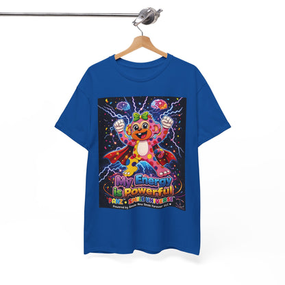Panz™ Unisex Heavy Cotton™ Tee For Adult – "My Energy is Powerful" Graphic Tee | Smile Universe Collection
