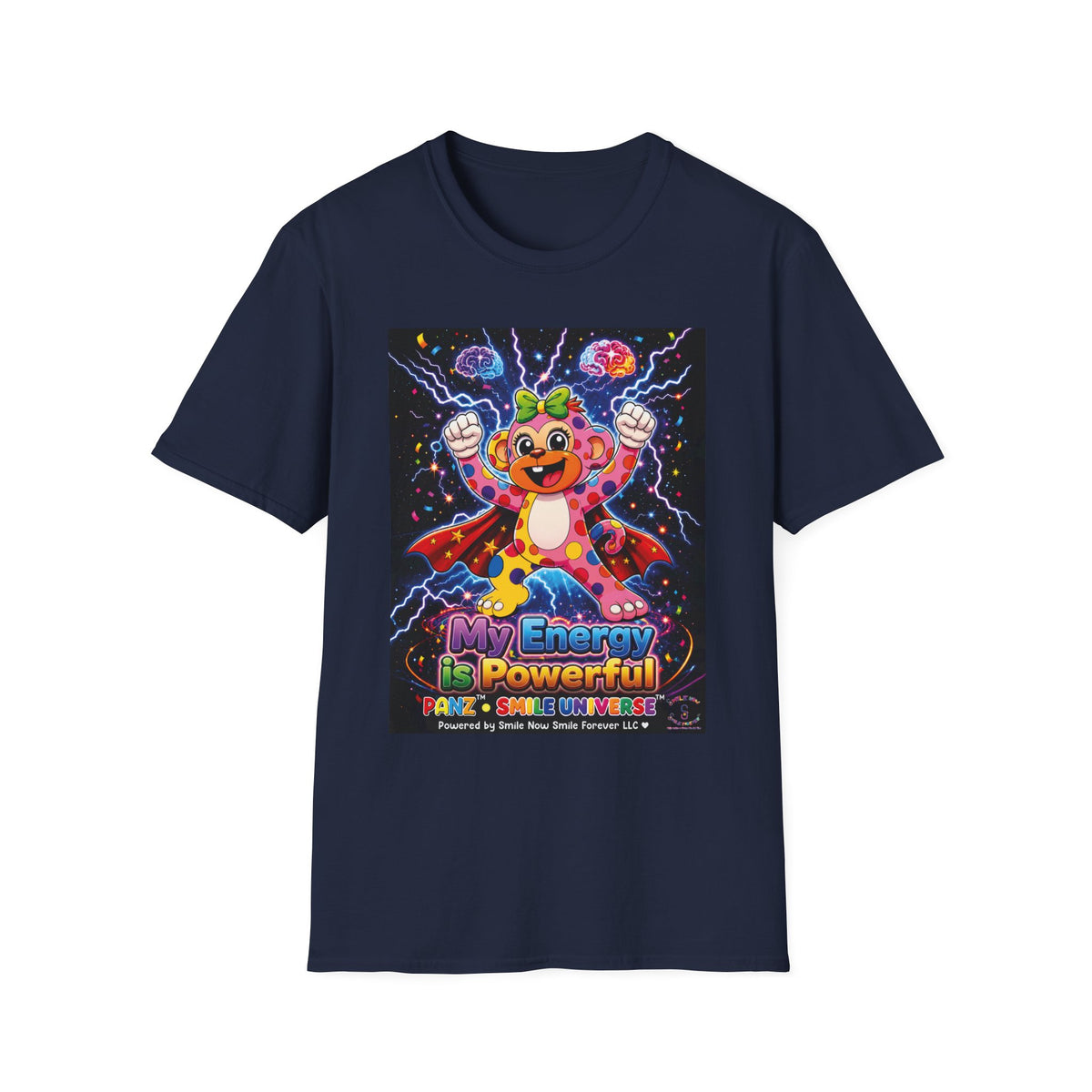 Panz™ Unisex Softstyle T-Shirt  for Adult– "My Energy is Powerful" Graphic Tee | Smile Universe Collection