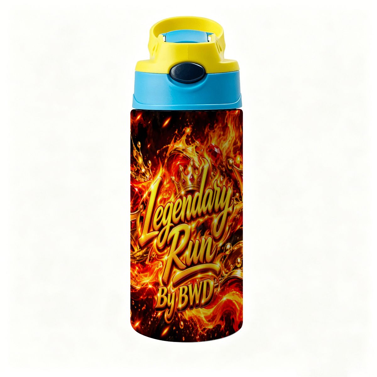 Legendary Run Water Bottle - Fire & Gold Edition