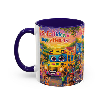 Lani™ Colorful Mug (11oz & 15oz) – "Safe Rides, Happy Hearts" Graphic