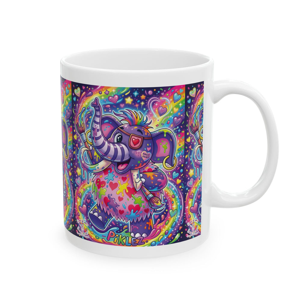 Piklez™ 11oz Ceramic Mug – "Magic Paint!" Graphic | Smile Universe Collection