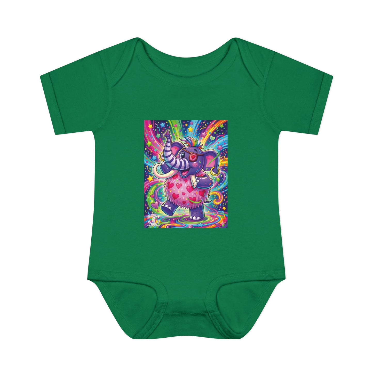 Piklez™ Infant Baby Rib Bodysuit – "Born to Celebrate!" Graphic | Smile Universe Collection