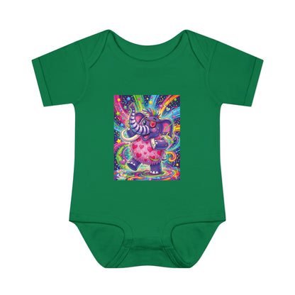 Piklez™ Infant Baby Rib Bodysuit – "Born to Celebrate!" Graphic | Smile Universe Collection
