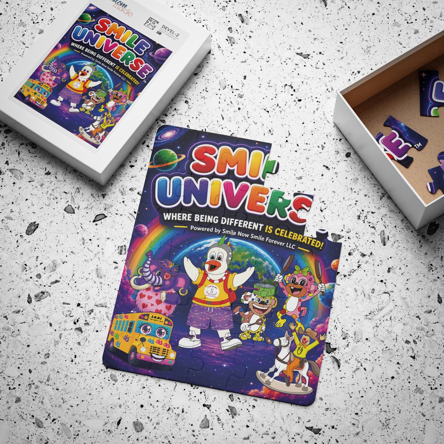 Smile Universe™ Kids' Puzzle, 30-Piece – "Where Being Different is CELEBRATED!" Graphic