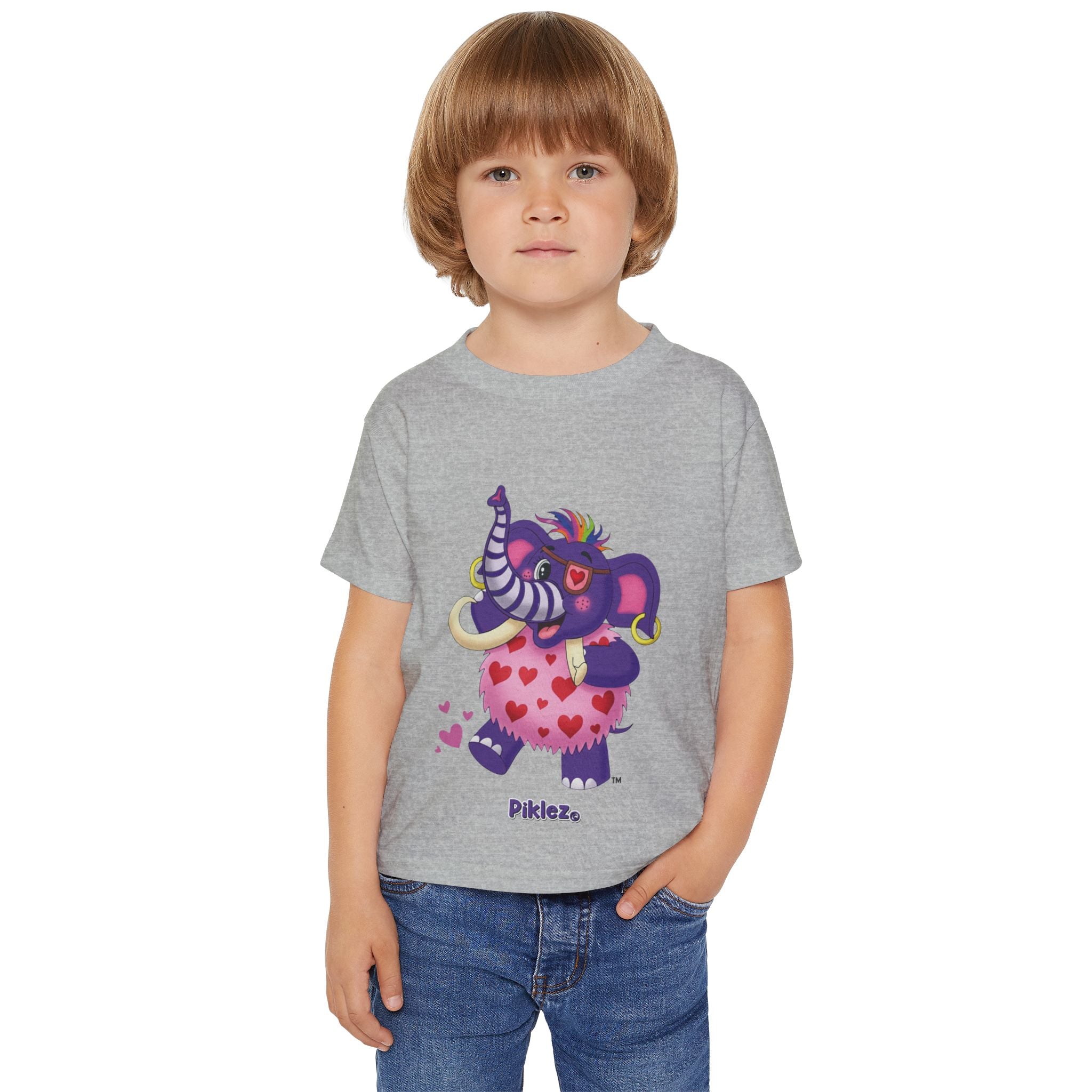 Piklez™ Heavy Cotton™ Toddler T-Shirt – "Full of Love!" Graphic Shirt | Smile Universe Collection
