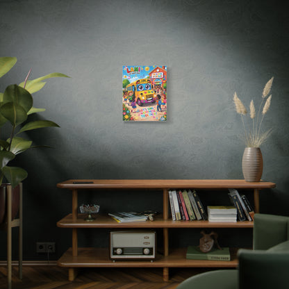 Lani™ Matte Canvas, Stretched 1.25" – "Let's Sing Happiness Together!" Graphic Wall Art