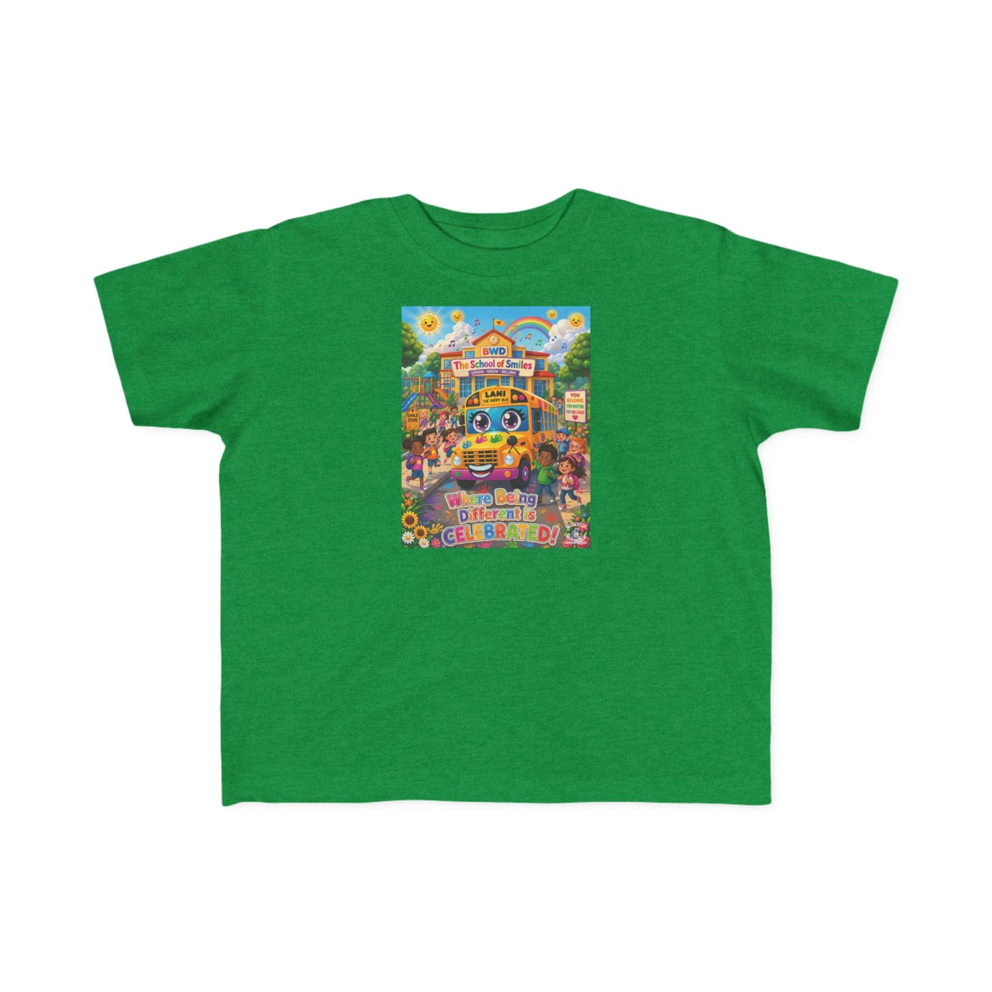Lani™ Toddler's Fine Jersey Tee – "Where Being Different is CELEBRATED!" Graphic Shirt