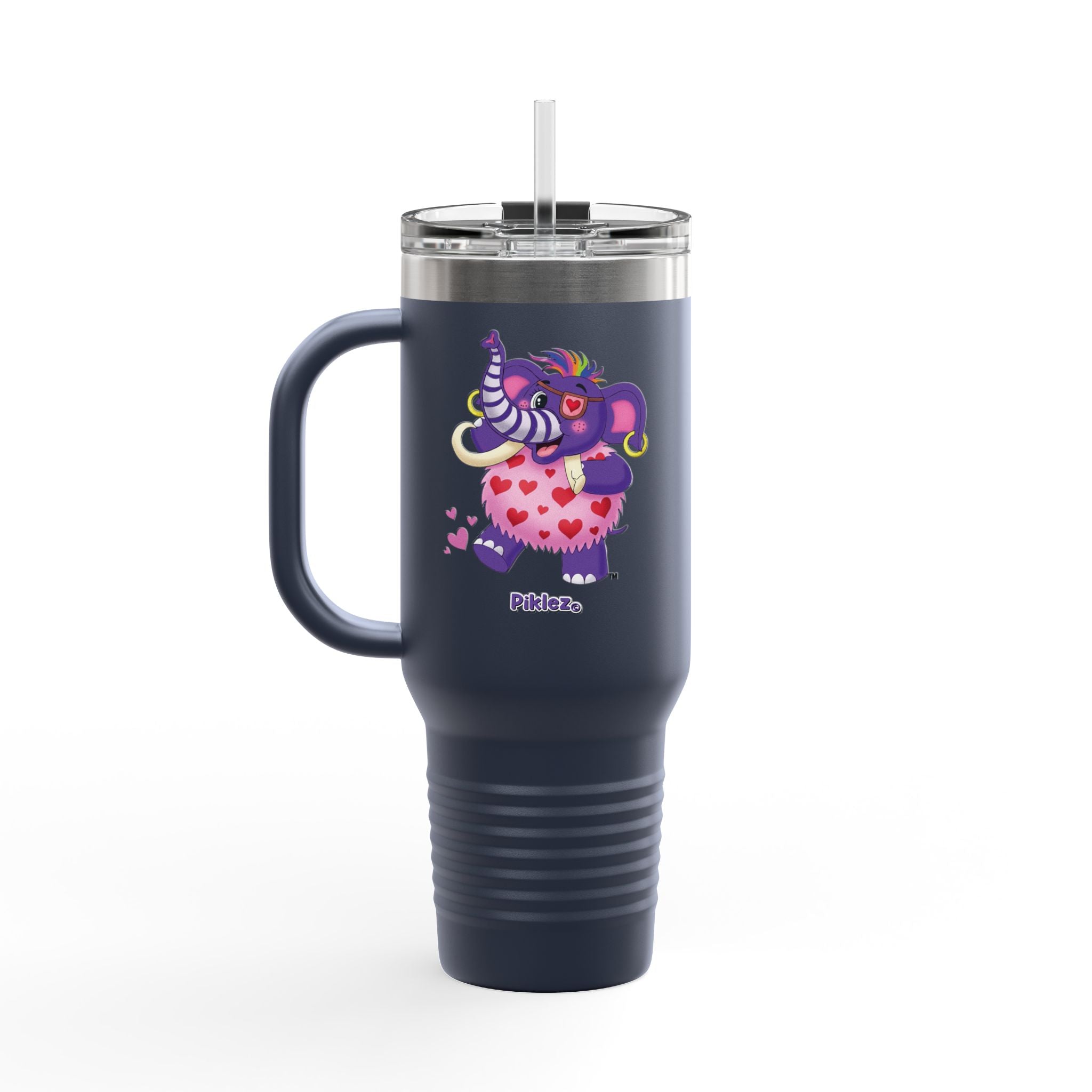 Piklez™ 40oz Insulated Travel Mug – "Full of Love!" Graphic | Smile Universe Collection
