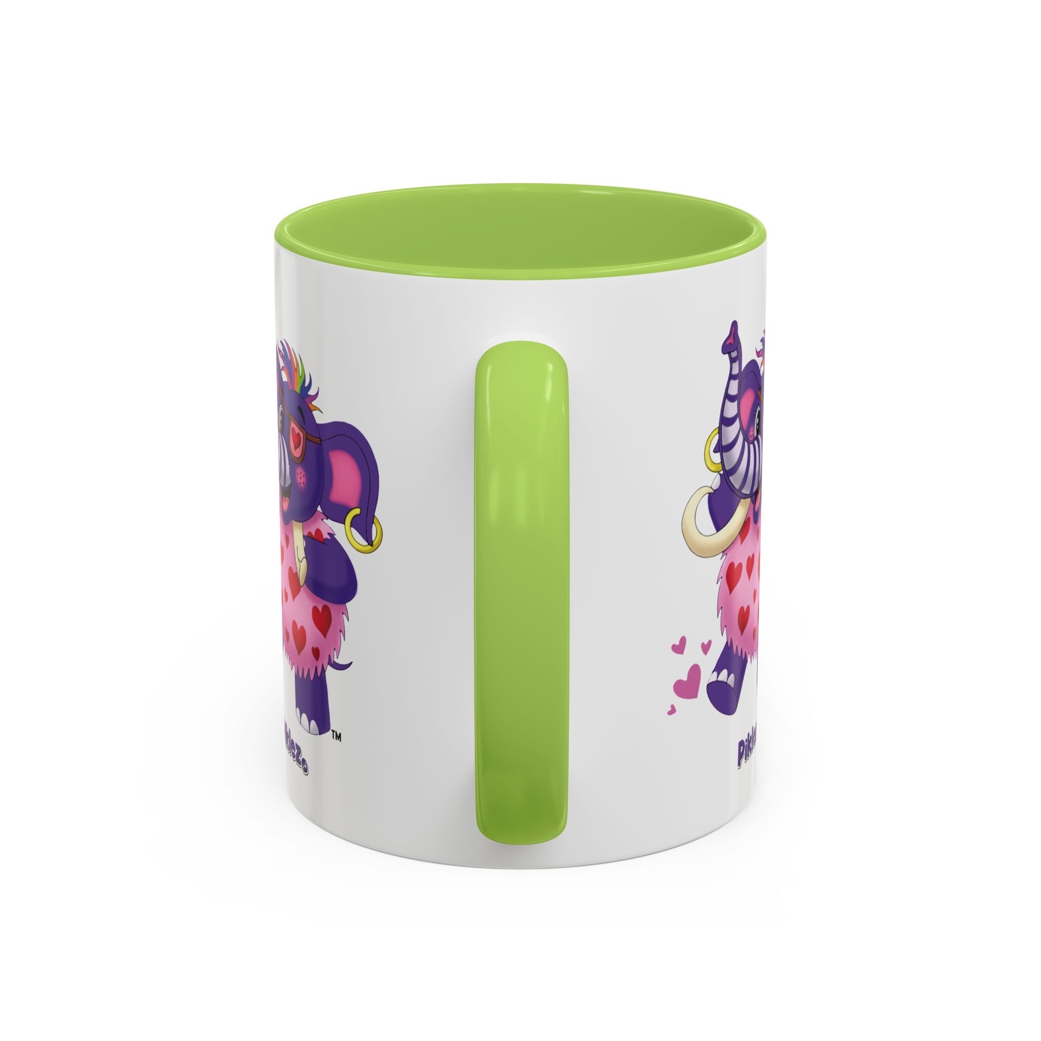 Piklez™ Accent Coffee Mug (11oz & 15oz) – "Full of Love!" Graphic | Smile Universe Collection