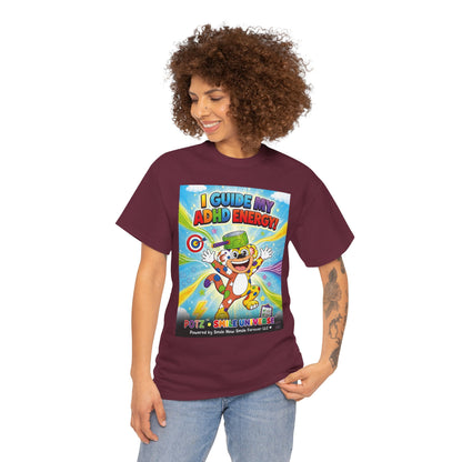 Potz™ Unisex Heavy Cotton™ Tee – "I Guide My ADHD Energy!" Graphic Tee | Smile Universe Collection