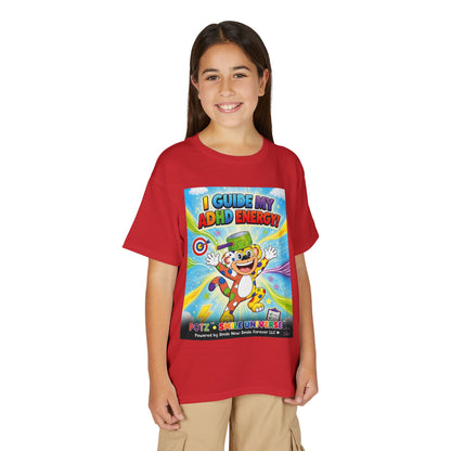 Potz™ Youth DryBlend® T-Shirt – "I Guide My ADHD Energy!" Graphic Tee | Smile Universe Collection