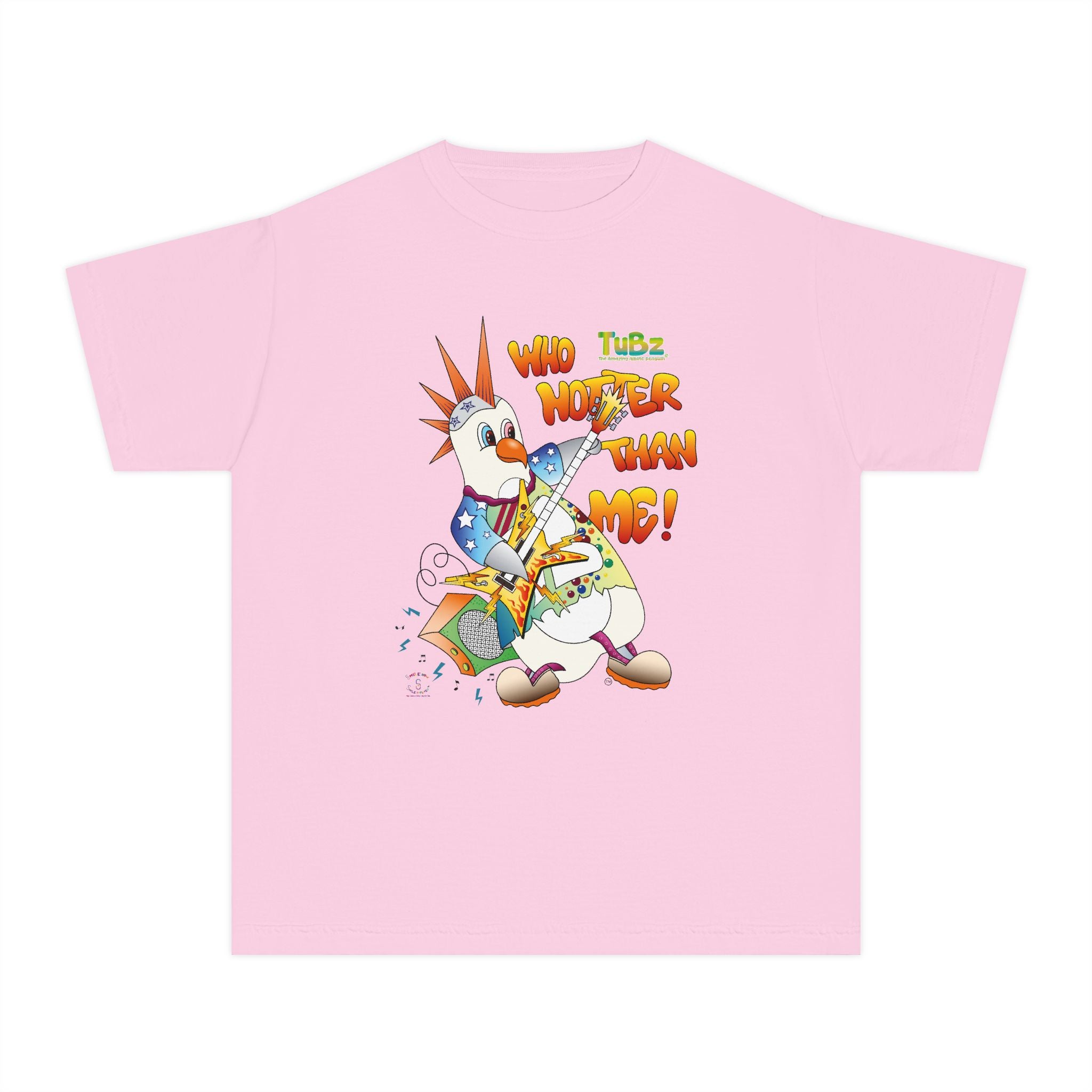 TuBz™ Rockstar Kids T-Shirt - "Who Hotter Than Me!" Graphic Tee | Smile Universe TuBz4Kidz Collection