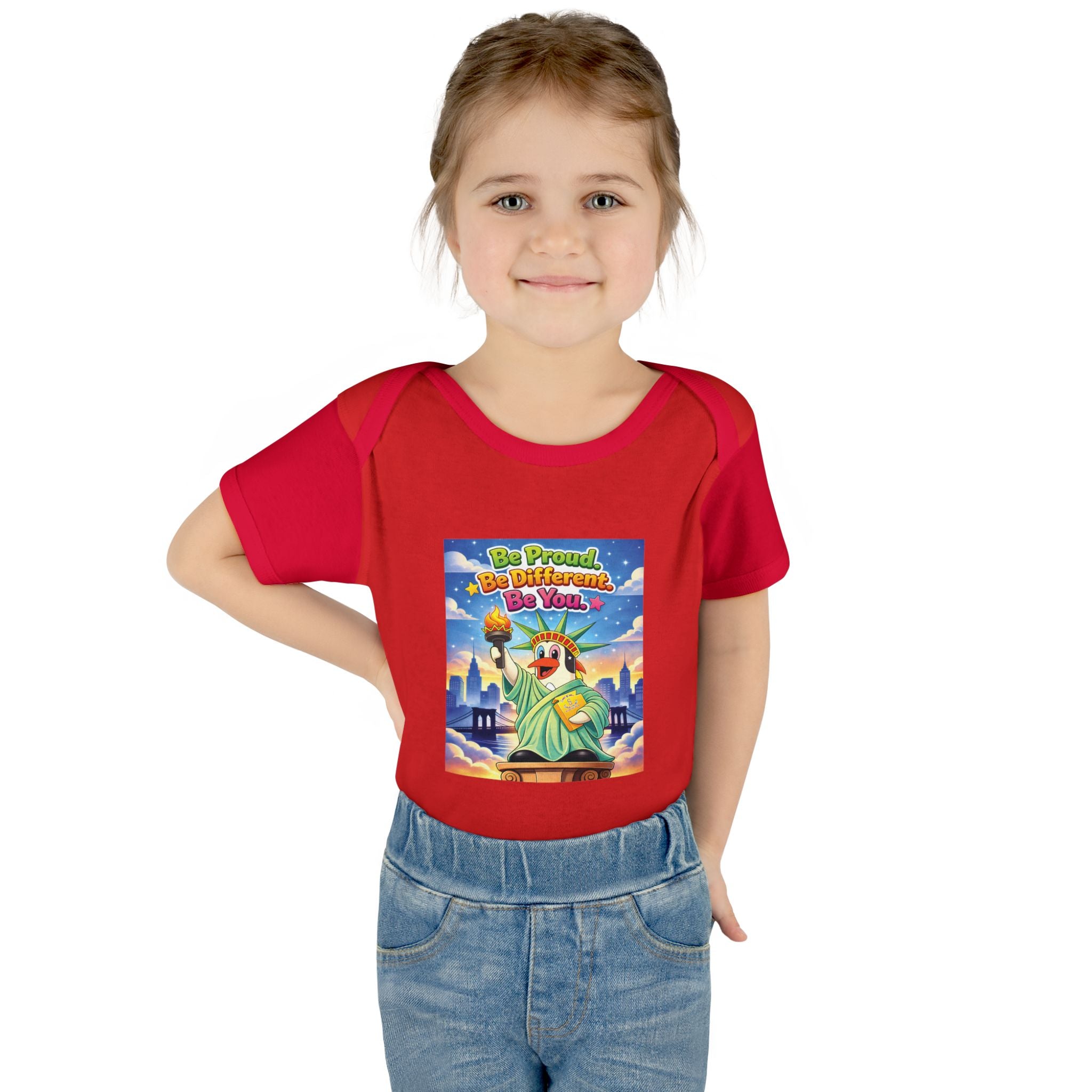 TuBz™ "Be Proud. Be Different. Be You." Infant Bodysuit - Inspirational Baby Onesie