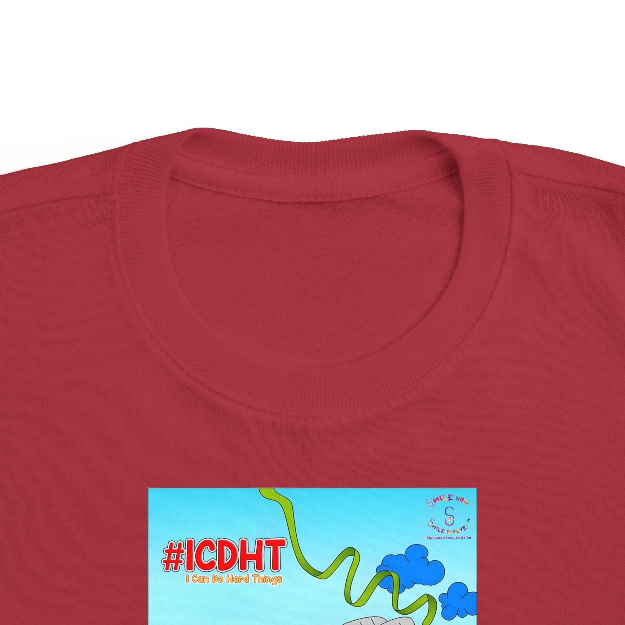 TuBz™ "I Can Do Hard Things" Toddler T-Shirt | Toddler's Fine Jersey Tee  - Positive Kids Graphic Tee