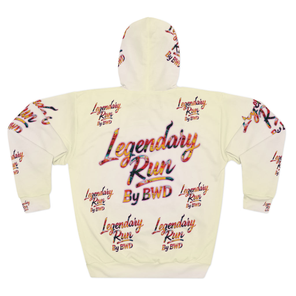 Legendary Run All-Over Print Hoodie — Pullover