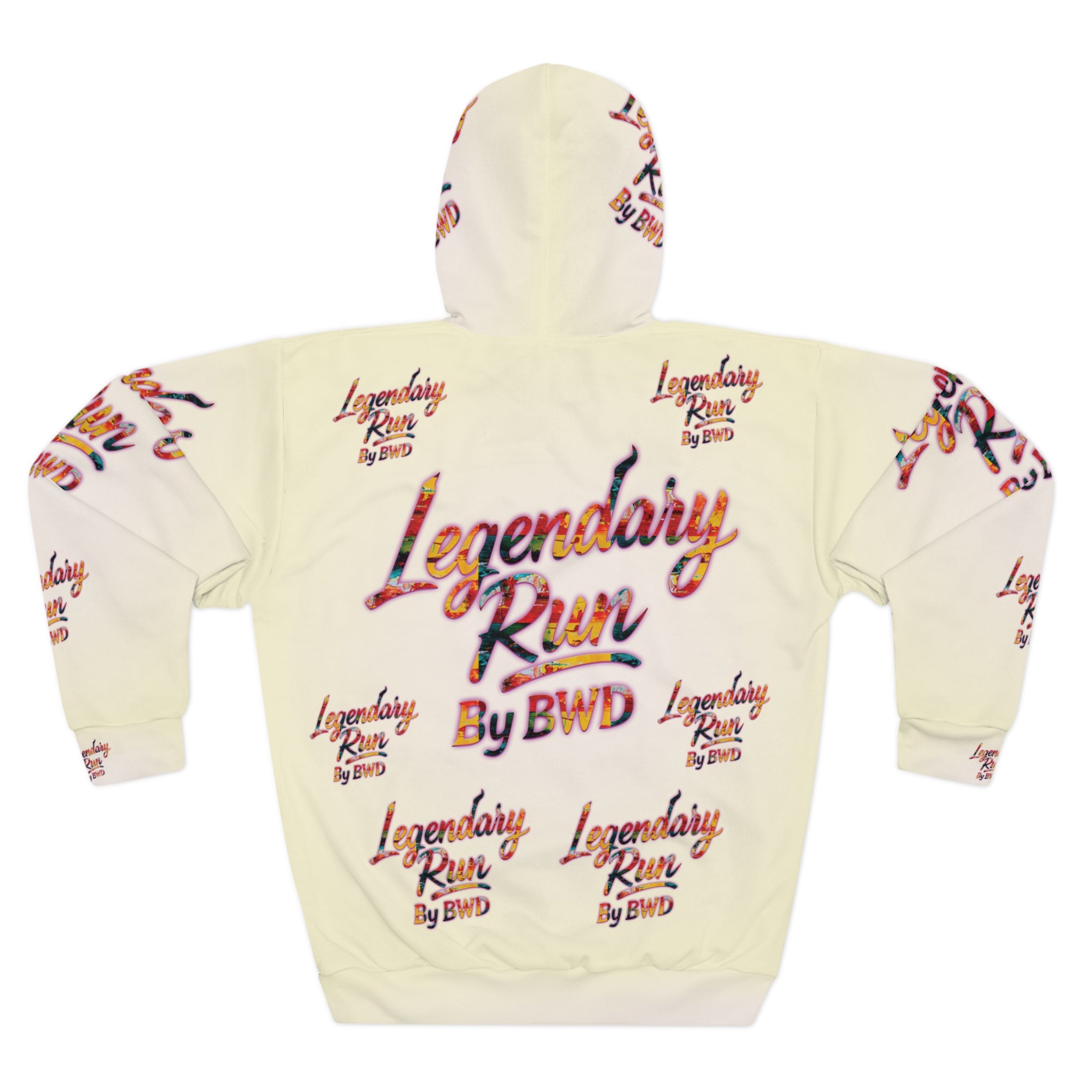 Legendary Run All-Over Print Hoodie — Pullover