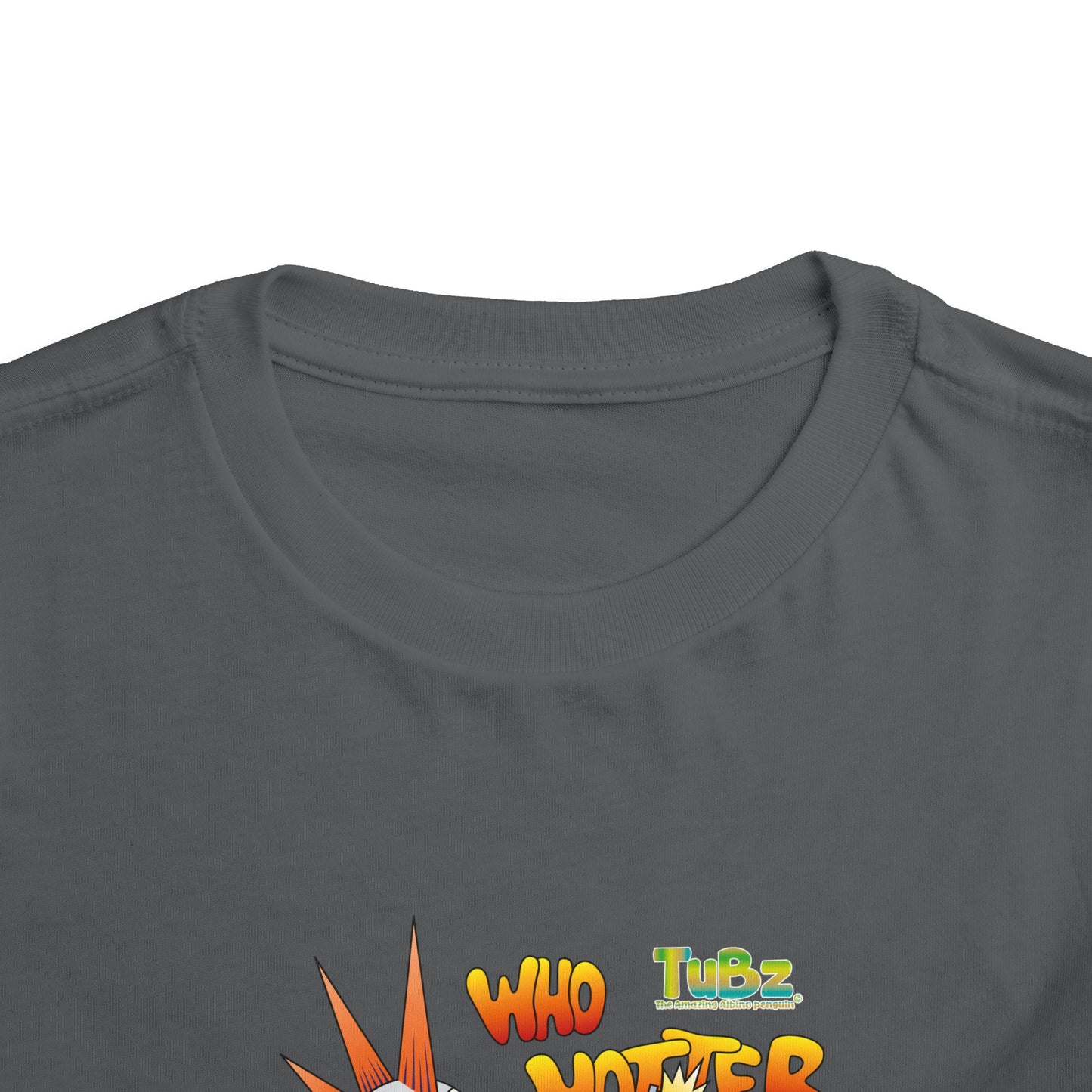 TuBz™ Rockstar Kids T-Shirt - "Who Hotter Than Me!" Graphic Tee | Smile Universe TuBz4Kidz Collection