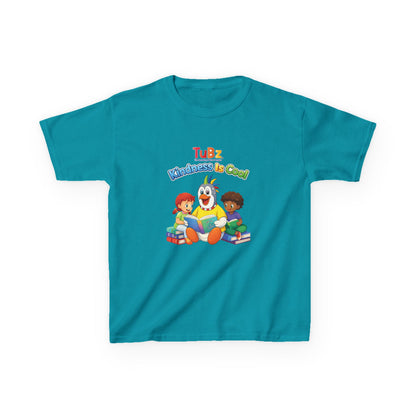 TuBz™ "Kindness Is Cool" Kids T-Shirt - Positive Message Graphic Tee | Smile Universe TuBz4Kidz