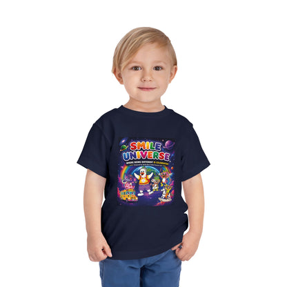 Smile Universe™ Toddler Short Sleeve Tee – "Where Being Different is CELEBRATED!" Graphic