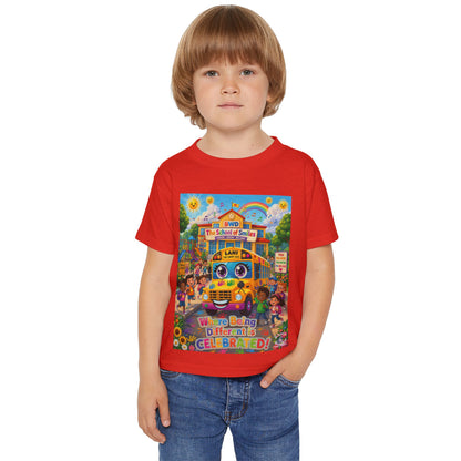 Lani™ Heavy Cotton™ Toddler T-Shirt – "Where Being Different is CELEBRATED!" Graphic Shirt
