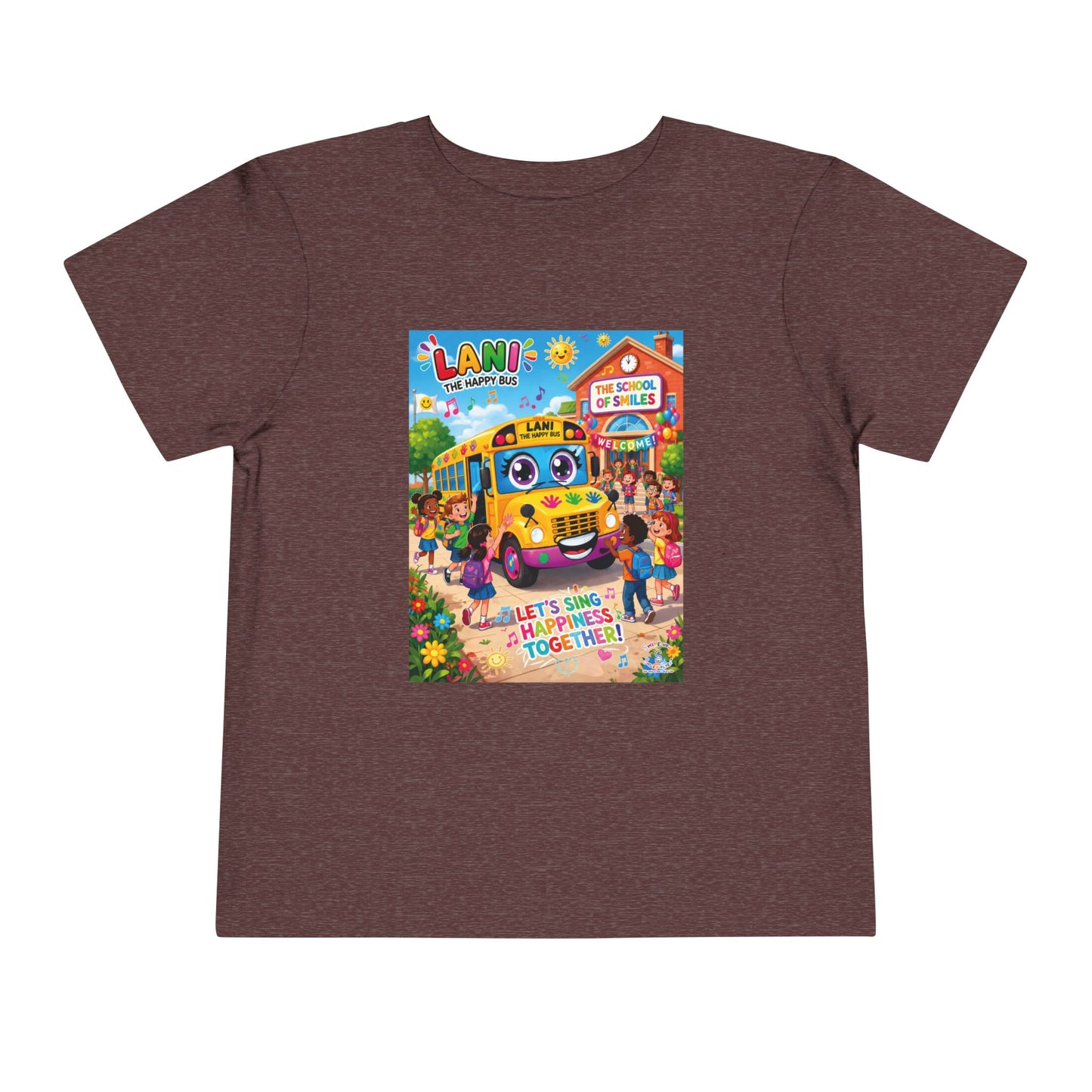 Lani™ Toddler Short Sleeve Tee – "Let's Sing Happiness Together!" Graphic